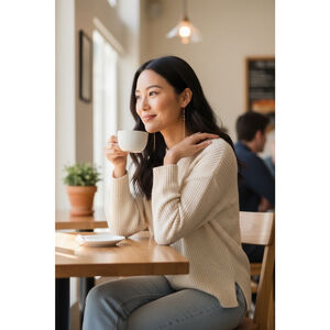 LC Lauren Conrad Gold Tone Mauve Beaded Dangle Earrings NWT